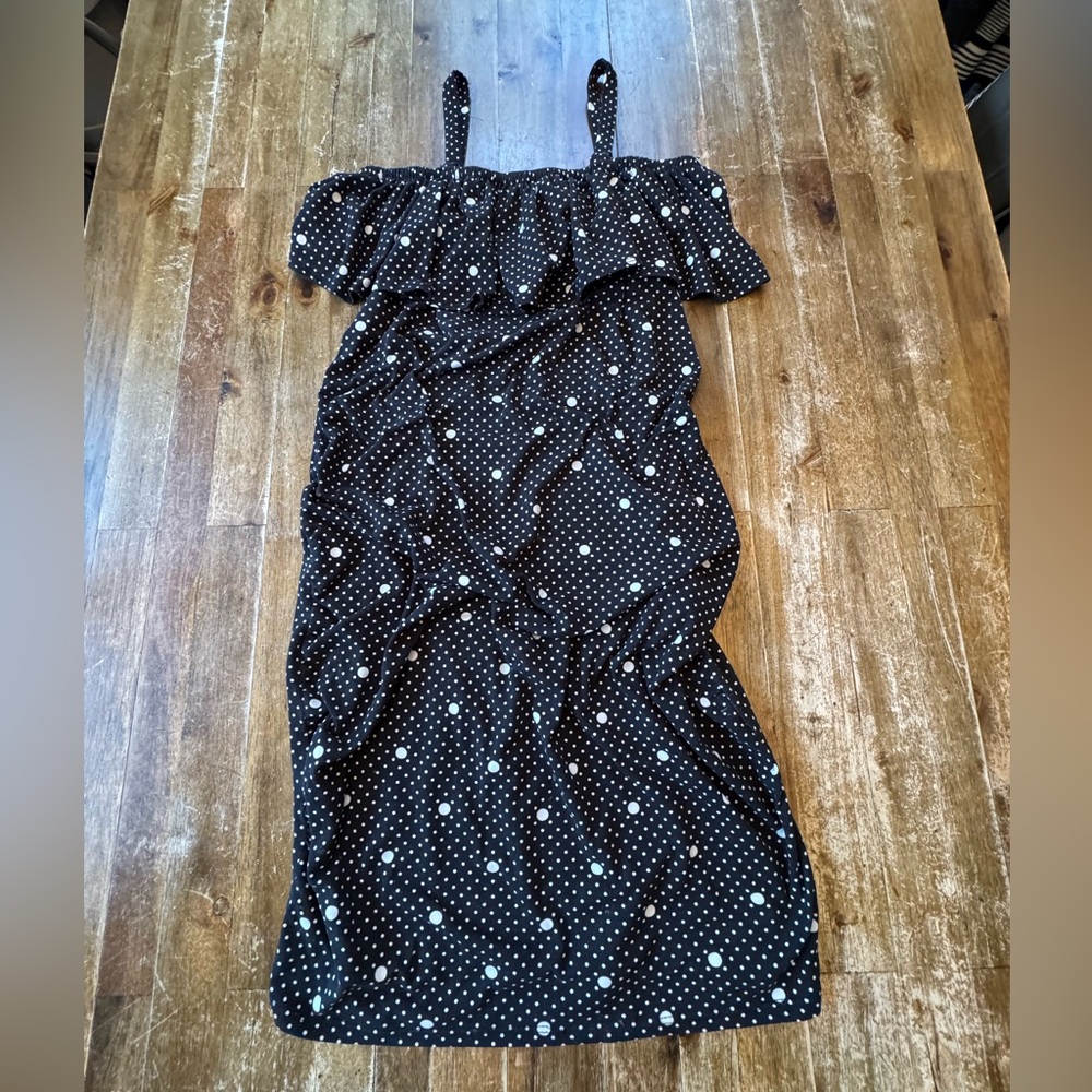 Ruby & Lace Black Polka Dot Dress
